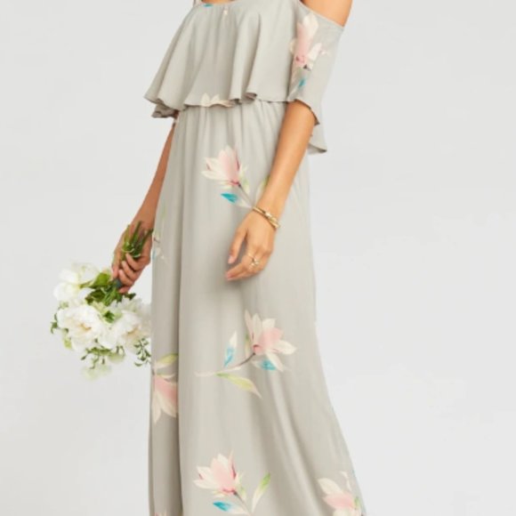 Show Me Your MuMu Dresses & Skirts - SMYM Caitlin Ruffle Maxi Dress Lily Showers S